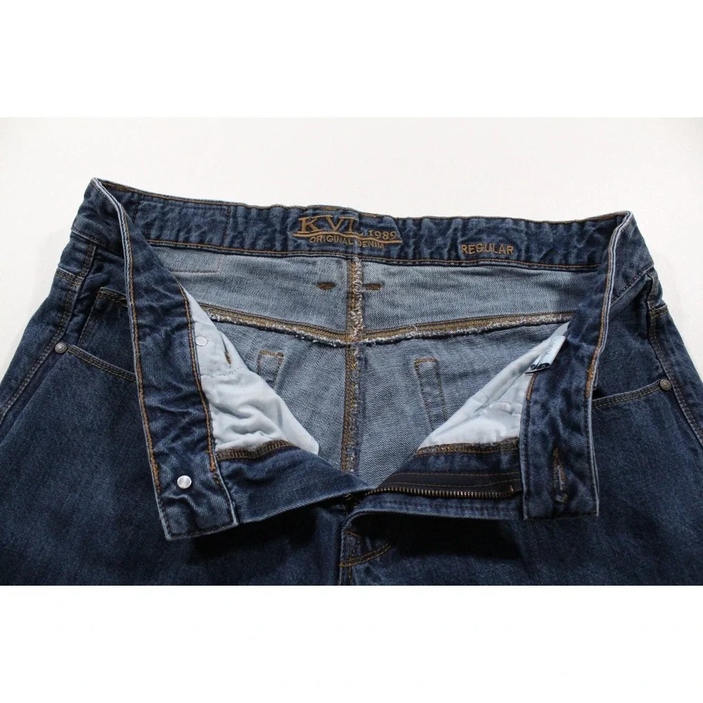 KVL Original Denim Men's Blue‎ Jeans 36x33 (Tag 36x34) Dark Wash